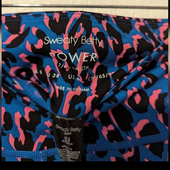 Sweaty Betty athletic leggings power 7/8 cheetah print - Picture 4 of 5